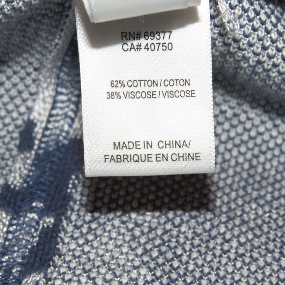 Marla Wynne Blue Abstract Print Open Front Sweater Cardigan - Picture 9 of 10